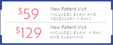 $59 New Patient Visit stamp