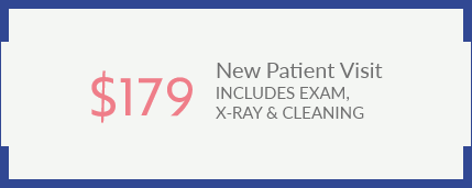 $179 New Patient Visit stamp
