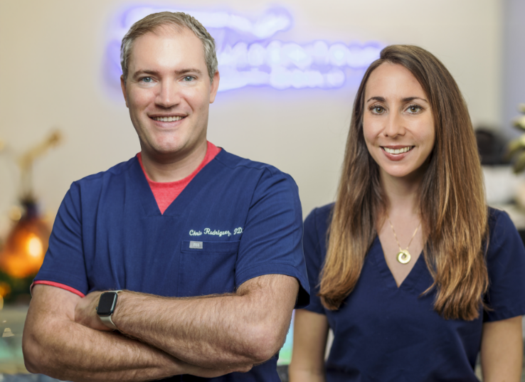 smiling Dr. Chris & Kaitlin Rodriguez